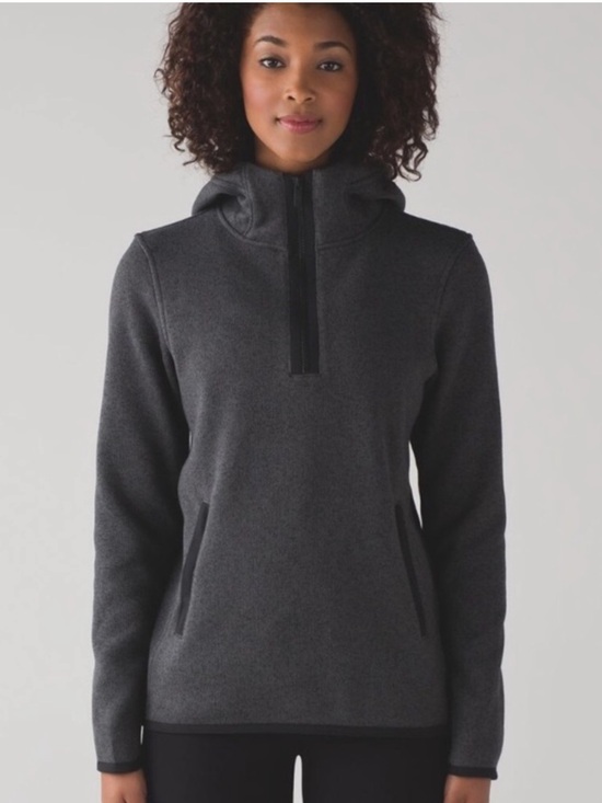 lululemon athletica Tops - Lululemon It’s Fleecing‎ Cold Pullover hoodie size 6 Heathered gray women’s